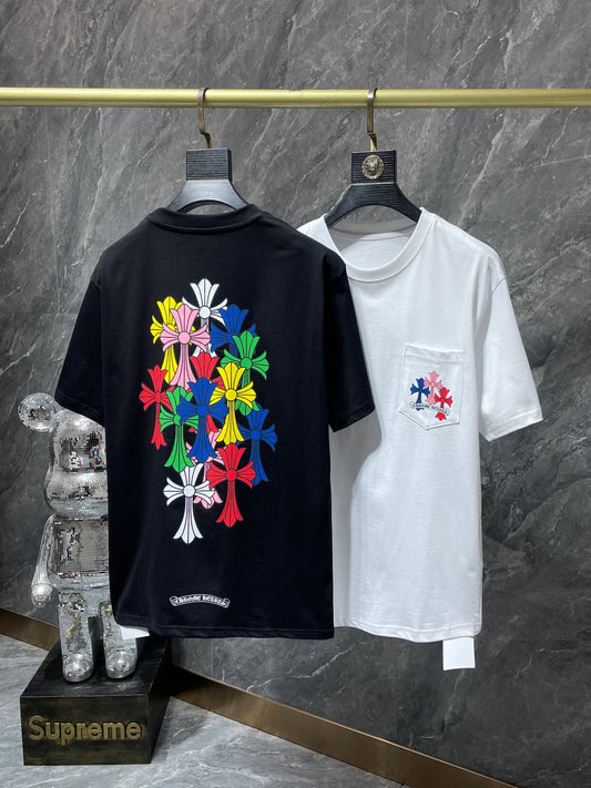 Chrome Hearts Multi Color Cross Cemetery T-Shirt