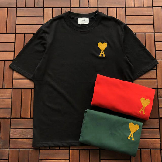 Ami Embroidered Logo Tee