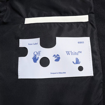 Off-White Virgil Abloh Patch Varsity Jacket