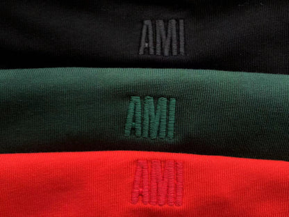 Ami Embroidered Logo Tee